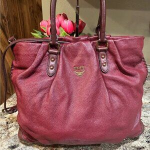 MCM EUC Leather Logo Handle Bag